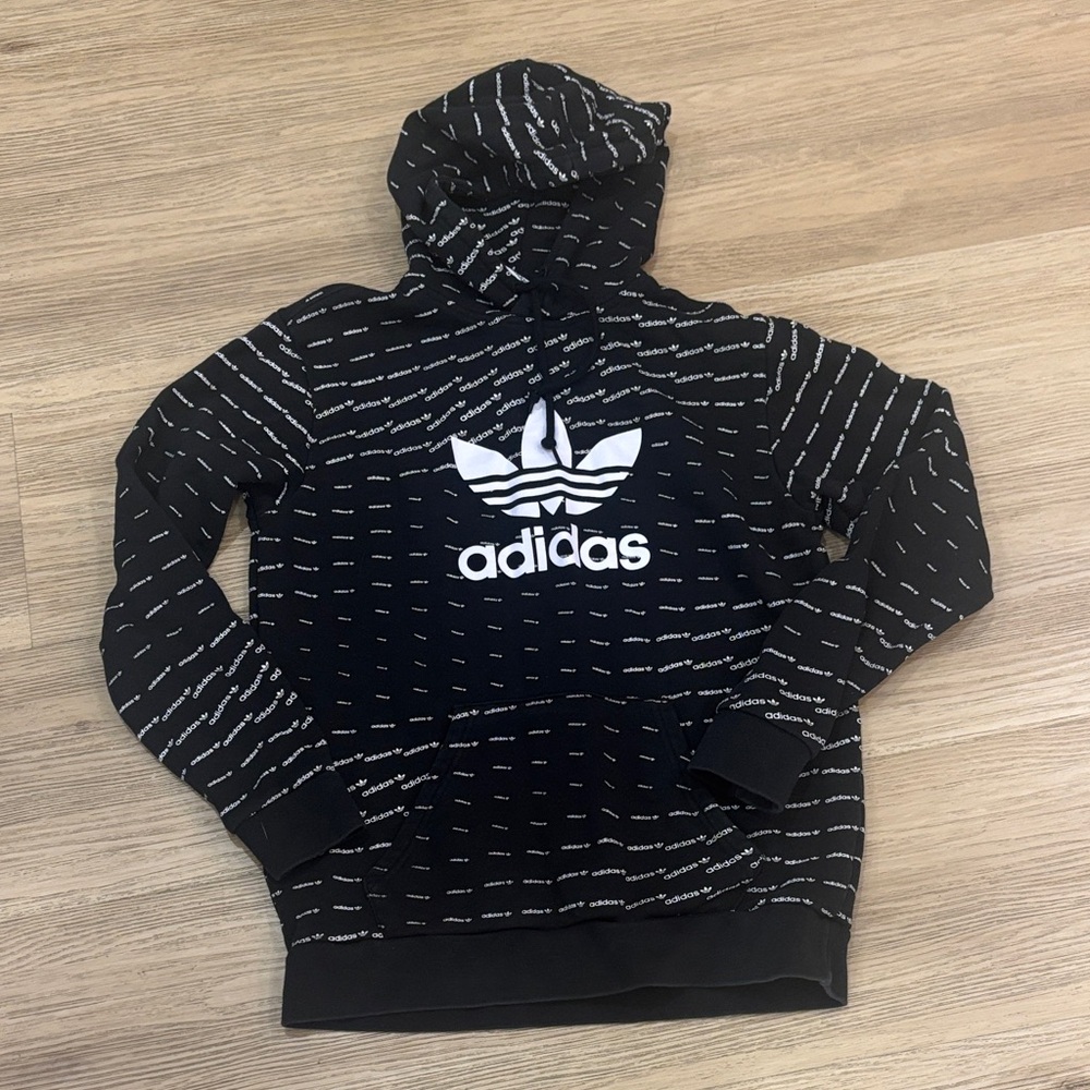 adidas Black and White Hoodie